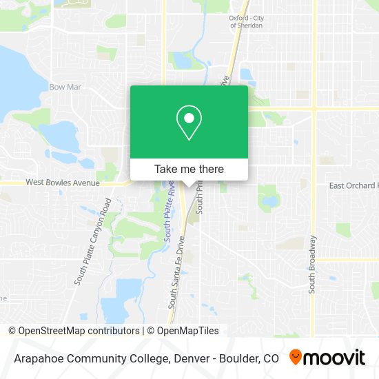 How to get to Arapahoe Community College in Littleton by bus or light rail?