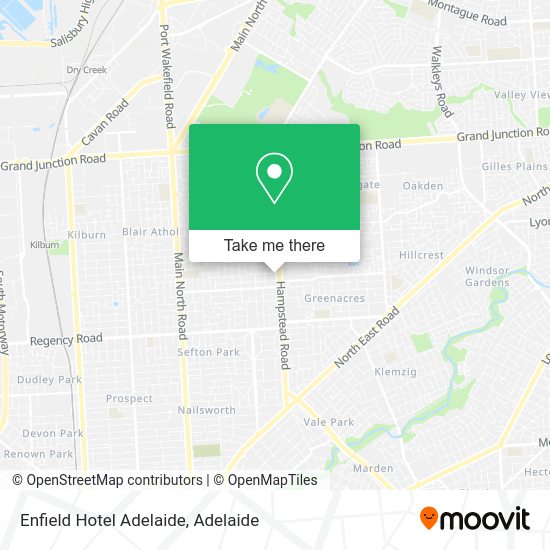 How to get to Enfield Hotel Adelaide in Clearview by bus or train?