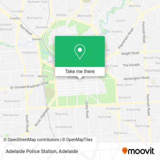 How to get to Adelaide Police Station by bus, train or light rail?