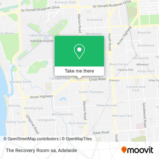 How to get to The Recovery Room sa in Plympton by bus, light rail or train?