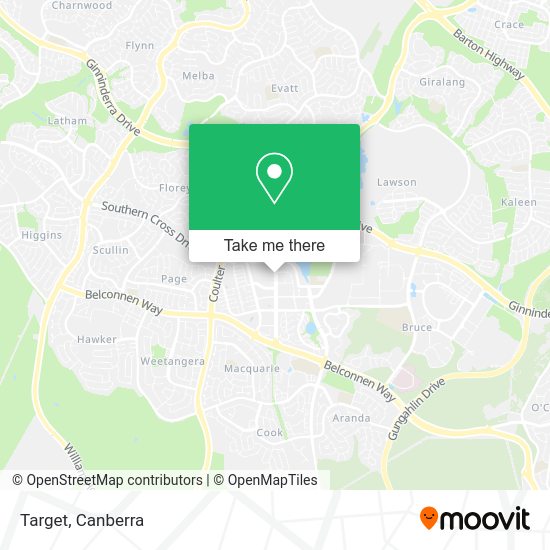 How to get to Target in Canberra by Bus?