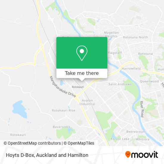 How to get to Hoyts DBox in Auckland and Hamilton by Bus or Train?