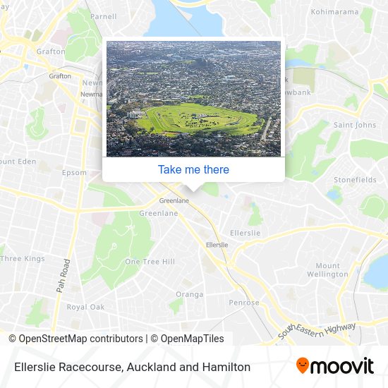 How to get to Ellerslie Racecourse in Abbotts Park by bus or train?