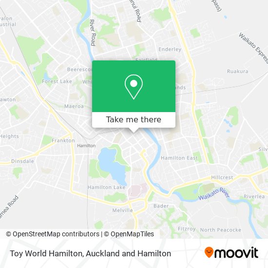 How to get to Toy World Hamilton in Auckland and Hamilton by Bus or Train?