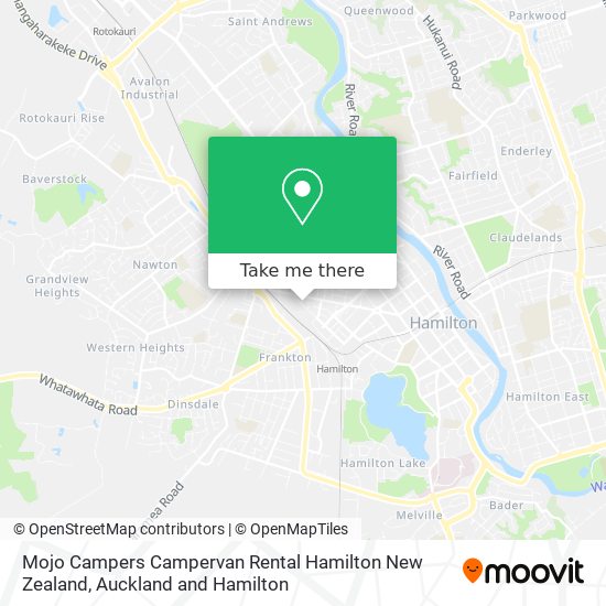 How to get to Mojo Campers Campervan Rental Hamilton New Zealand in