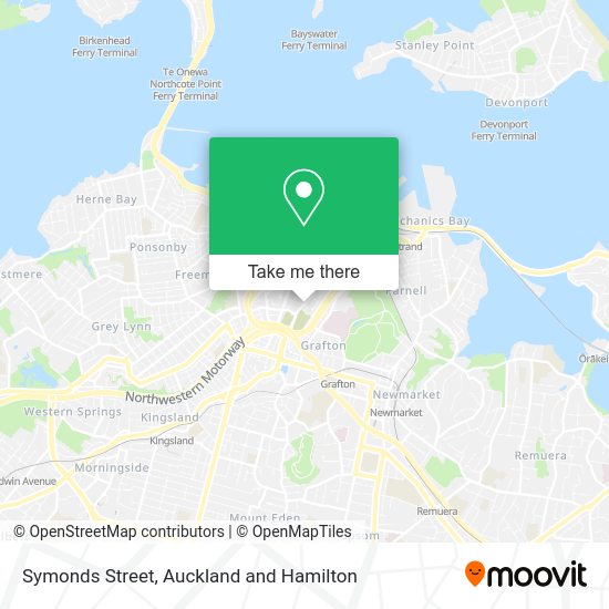 How to get to Symonds Street in Auckland Central East by bus or train?