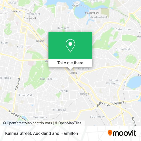 How to get to Kalmia Street in Ellerslie South by bus or train?