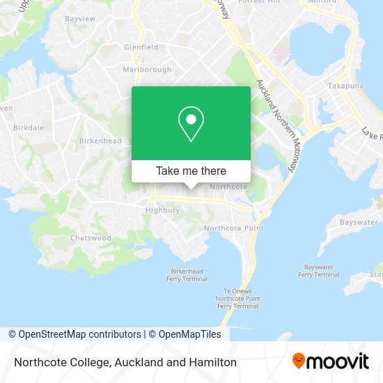 How to get to Northcote College in Northcote South by bus?