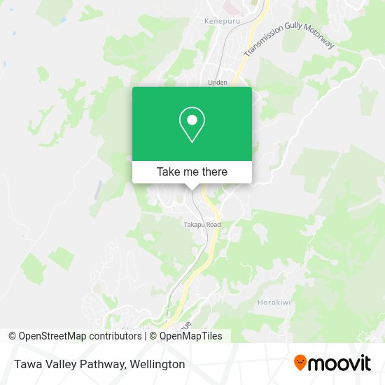How to get to Tawa Valley Pathway in Tawa South by train or bus?