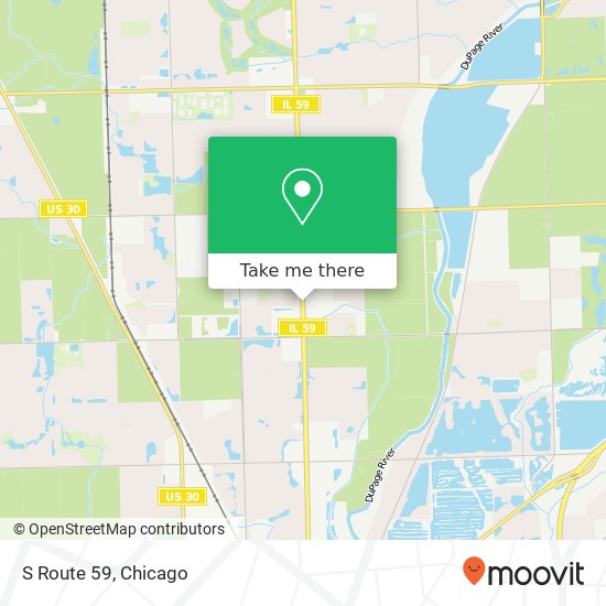 How to get to S Route 59 in Plainfield by bus or train?