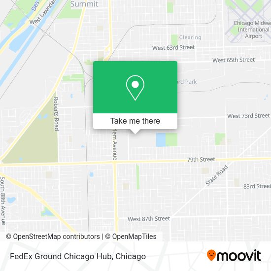 How to get to FedEx Ground Chicago Hub in Bedford Park by bus or