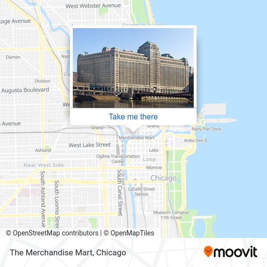 How to get to The Merchandise Mart in Chicago by Chicago 'L', bus or train?