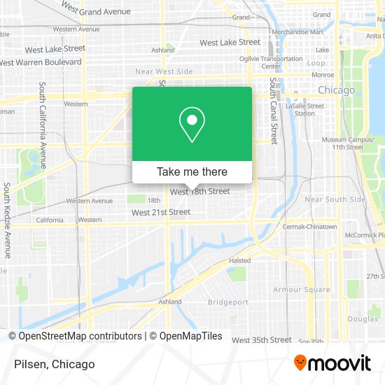 How to get to Pilsen in Chicago by bus, Chicago 'L' or train?