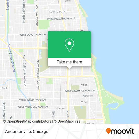 How to get to Andersonville in Chicago by bus, train or Chicago 'L'?