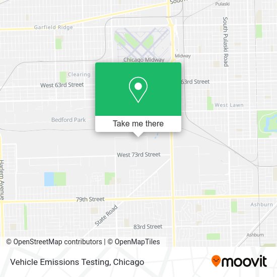 How to get to Vehicle Emissions Testing in Bedford Park by bus or