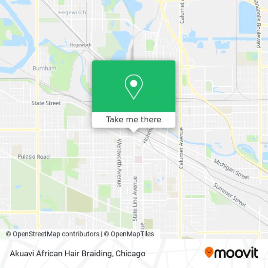 ¿Cómo llegar a Akuavi African Hair Braiding en Calumet City en Autobús