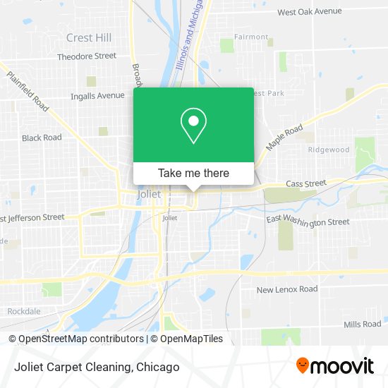 ¿Cómo llegar a Joliet Carpet Cleaning en autobús o tren?