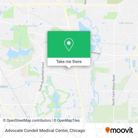 How to get to Advocate Condell Medical Center in Libertyville by Bus or