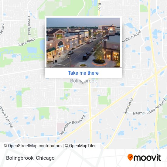 How to get to Bolingbrook by bus or train?