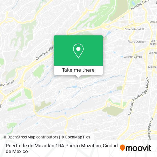 How to get to Puerto de de Mazatlán 1RA Puerto Mazatlán in Huixquilucan