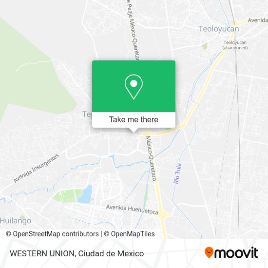 ¿Cómo llegar a WESTERN UNION en Huehuetoca en autobús?