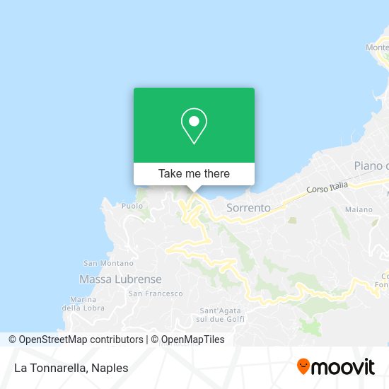 How to get to La Tonnarella in Sorrento by bus, train or cable car?