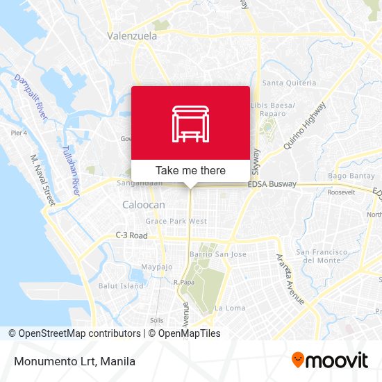 Monumento Lrt station Routes, Schedules, and Fares