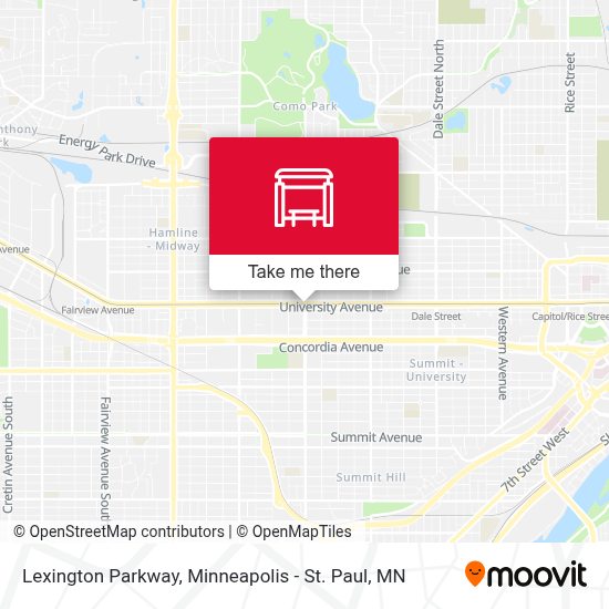 How to get to Lexington Parkway in St. Paul by Bus or Light Rail?