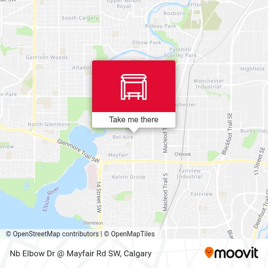 Nb Elbow Dr Mayfair Rd SW arrêt Itinéraires, horaires et tarifs