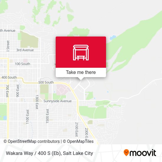 Wakara Way / 400 S (Eb) stop Routes, Schedules, and Fares