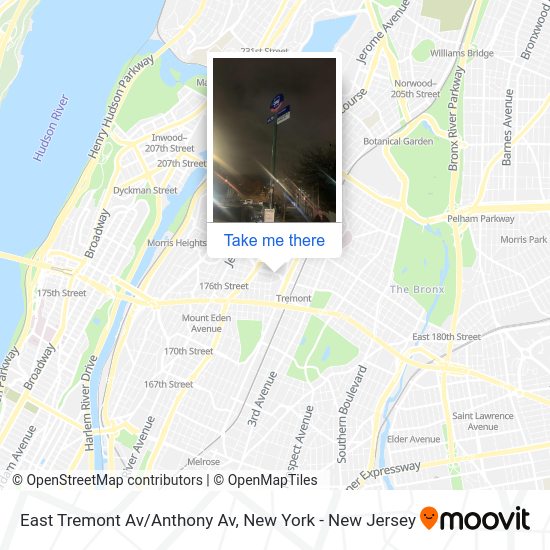 East Tremont Av/Anthony Av parada Rutas, horarios y tarifas