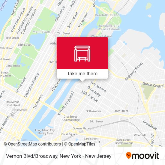 Vernon Blvd/Broadway stop Routes, Schedules, and Fares