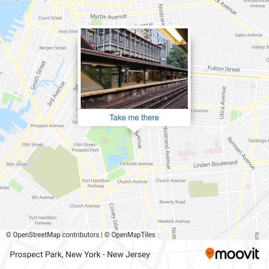 Prospect Park station Routes, Schedules, and Fares
