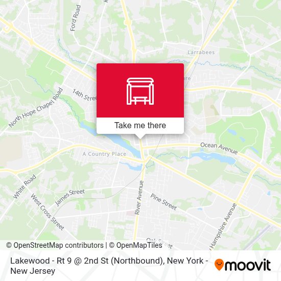 Lakewood Rt 9 2nd St (Northbound) parada Rutas, horarios y tarifas