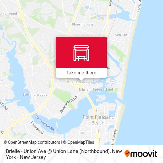 Brielle Union Ave Union Lane (Northbound) parada Rutas, horarios y tarifas