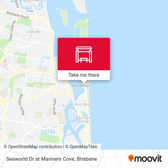 How to get to Seaworld Dr at Mariners Cove in Main Beach by Bus or