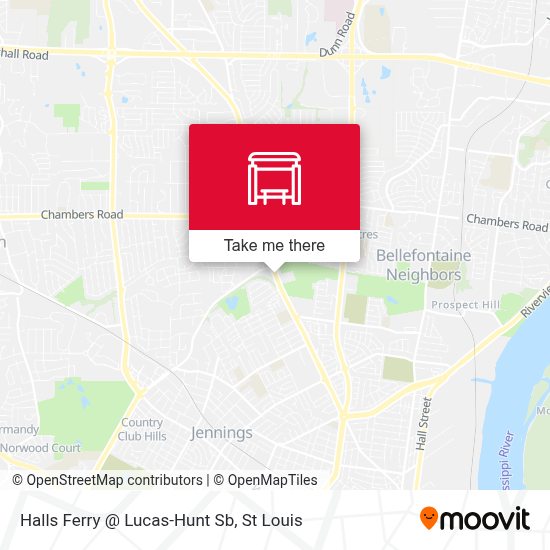 Halls Ferry LucasHunt Sb parada Rutas, horarios y tarifas