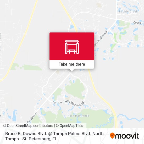 Bruce B. Downs Blvd. Tampa Palms Blvd. stop Routes, Schedules, and