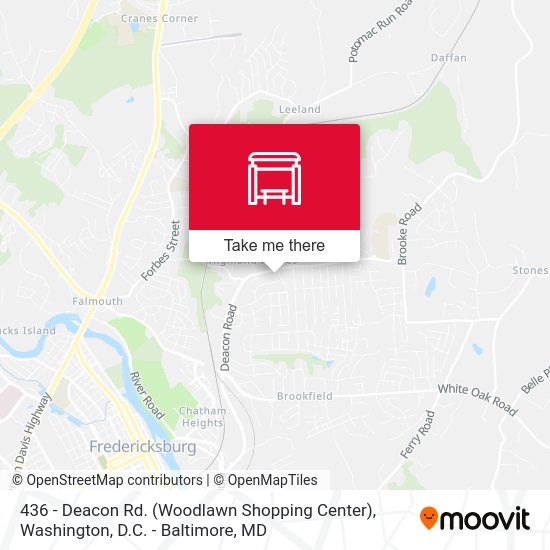 436 Deacon Rd. (Woodlawn Shopping Center) parada Rutas, horarios y