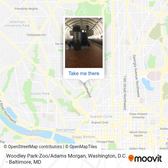 Woodley ParkZoo/Adams station Routes, Schedules, and Fares