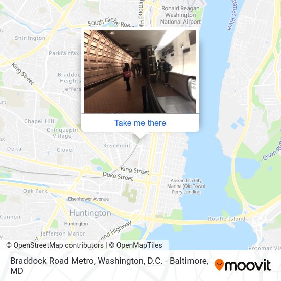 Braddock Road Metro station Routes, Schedules, and Fares