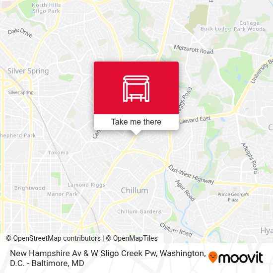 New Hampshire Av & W Sligo Creek Pw stop Routes, Schedules, and Fares