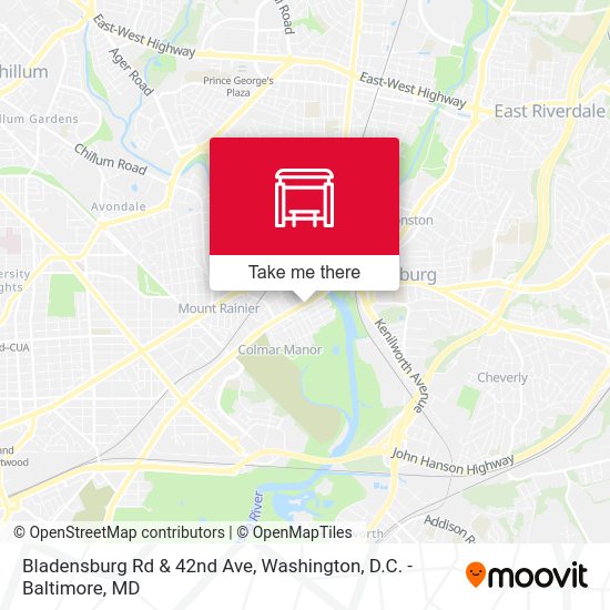 Bladensburg Rd & 42nd Ave stop Routes, Schedules, and Fares