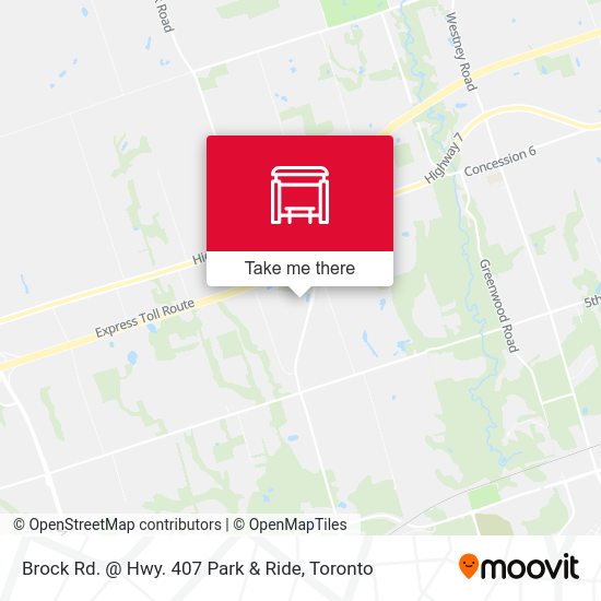 Brock Rd. Hwy. 407 Park & Ride stop Routes, Schedules, and Fares
