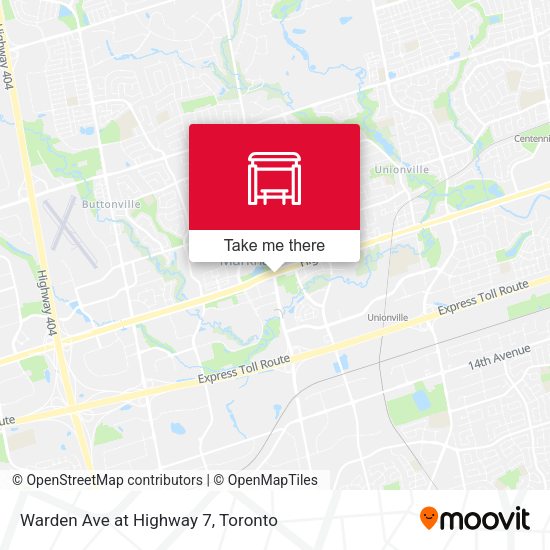 Warden Ave at Highway 7 stop Routes, Schedules, and Fares