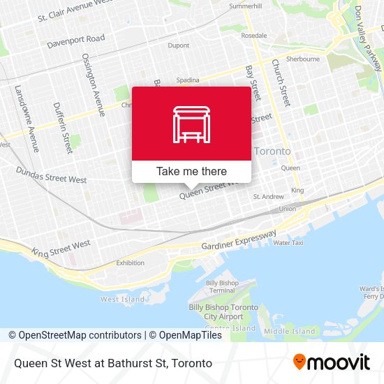 How to get to Queen St West at Bathurst St in Toronto by bus, subway