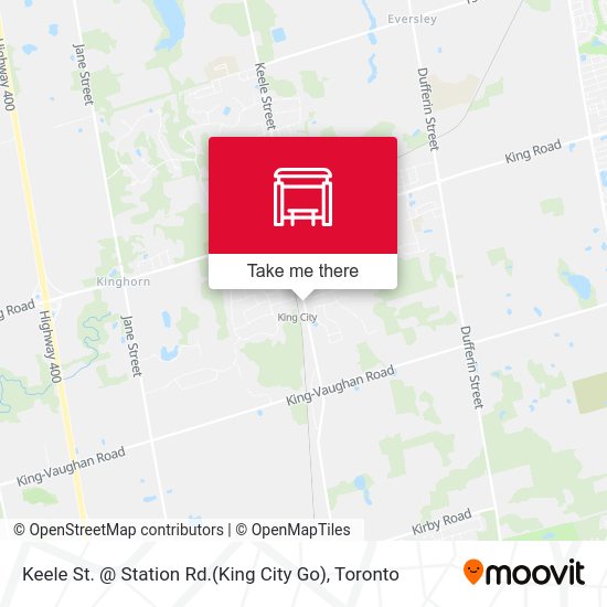 Keele St. Station Rd.(King City Go) Routes, Schedules, and Fares