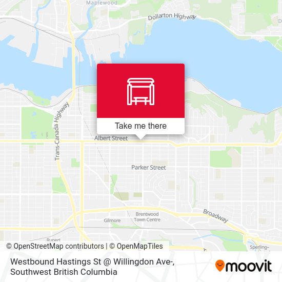 Westbound Hastings St Willingdon Ave arrêt Itinéraires, horaires