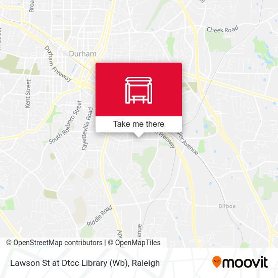How to get to Lawson St at Dtcc Library (Wb) in Durham by Bus?