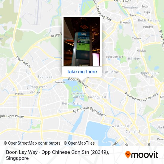 Boon Lay Way Opp Chinese Gdn Stn (28349) stop Routes, Schedules